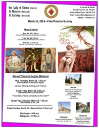 Passion Sunday-March 24, 2024