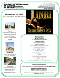 Christ the King-November 20, 2022