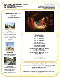 Christmas-Nativity of the Lord--December 25, 2022