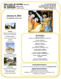Epiphany of the Lord--January 8, 2023