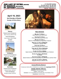 2nd Sunday of Easter-April 16, 2023