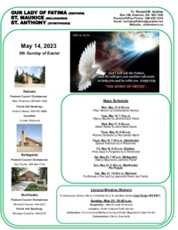 6th Sunday of Easter-May 14, 2023